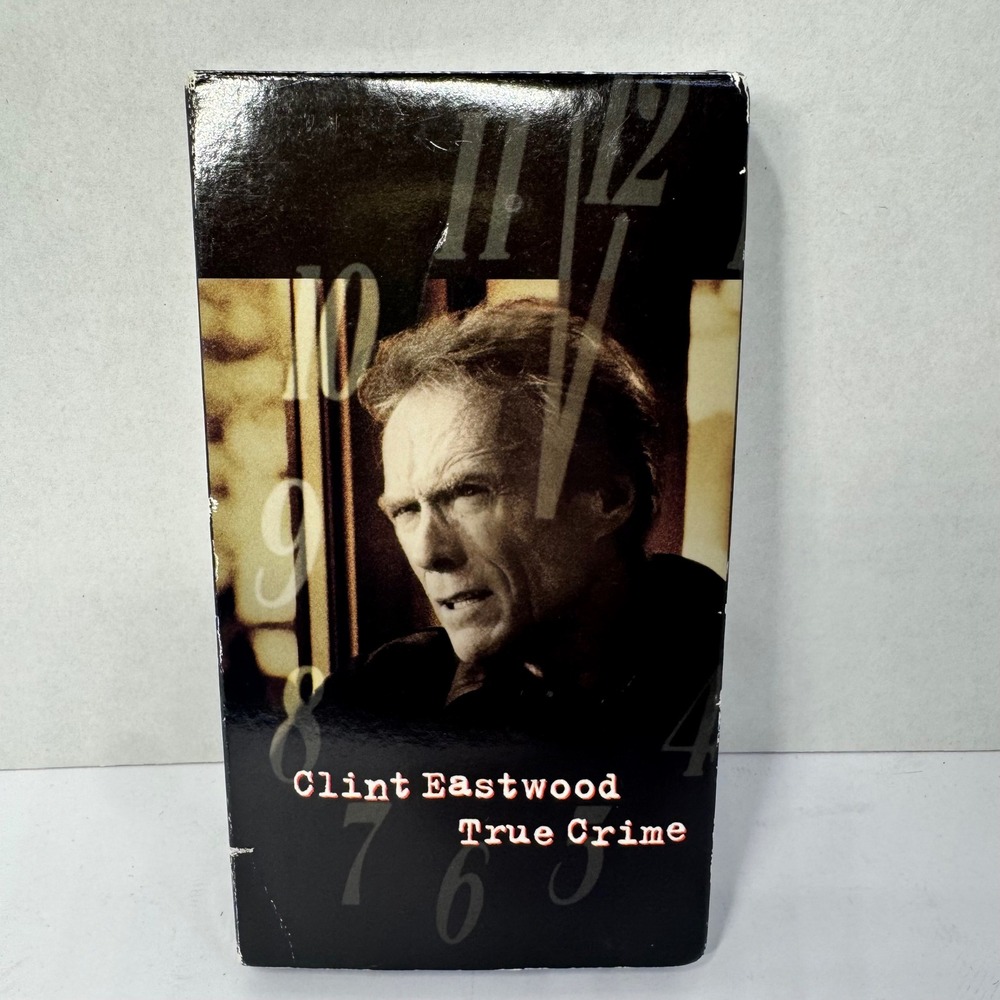 True Crime‎ VHS 1999 Clint Eastwood Warner Home Video Vintage Movie Tape Rental
